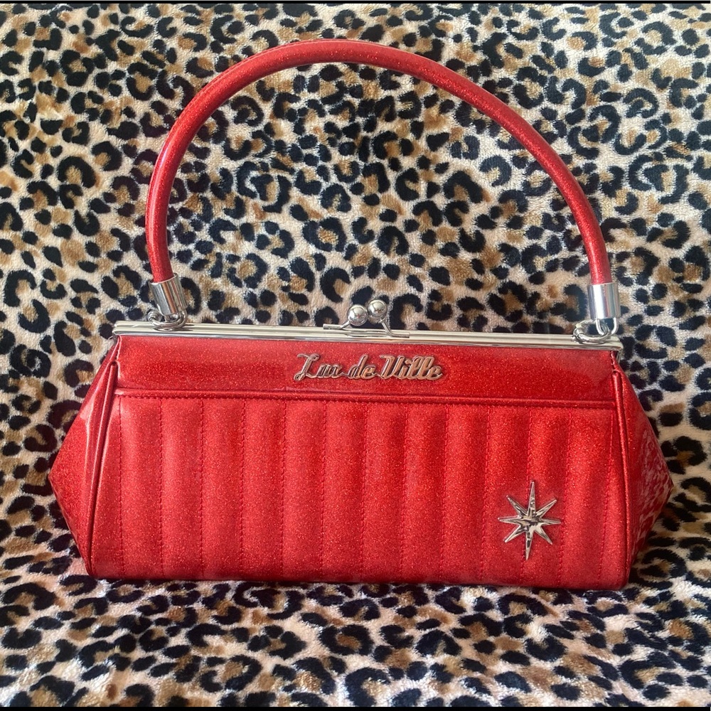 Lux de Ville Red Sparkle Purse